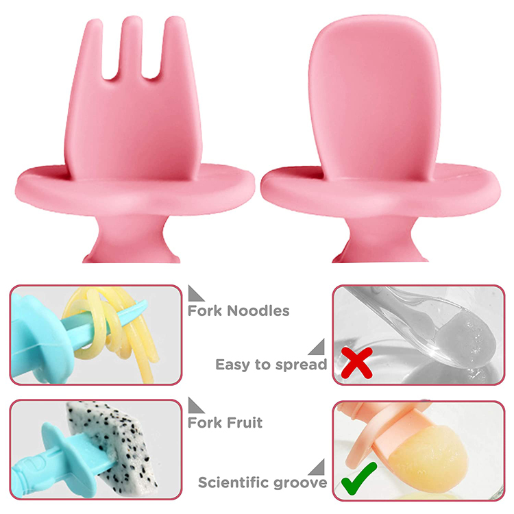 Silicone Baby Spoon and Fork