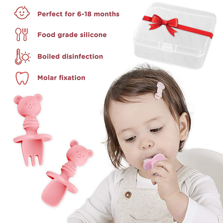 Silicone Baby Spoon and Fork