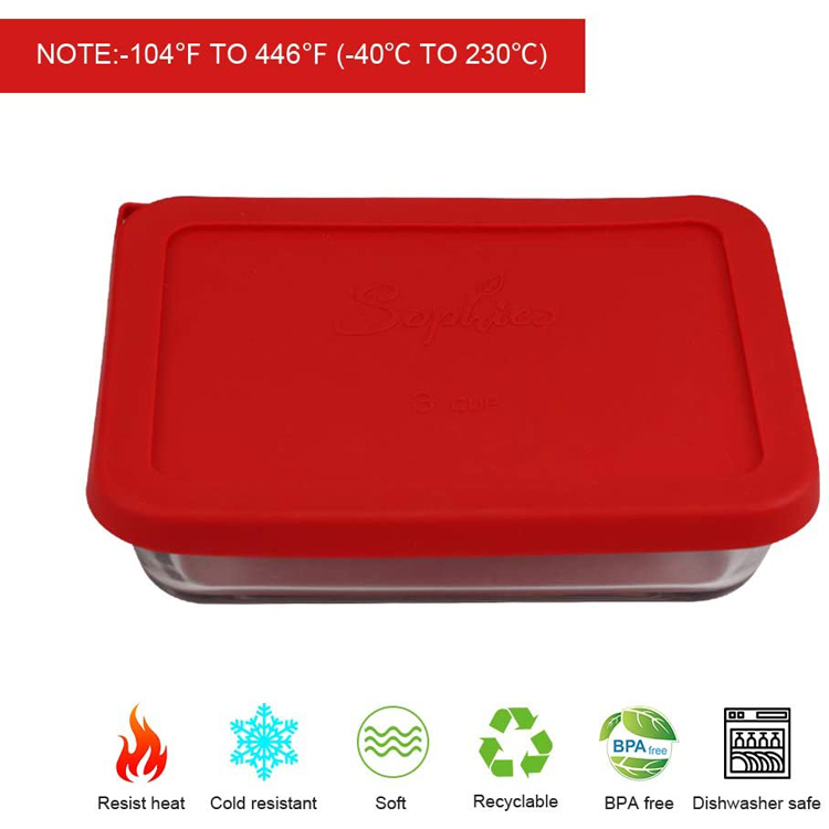 Glass Bowls Storage Cover Lids