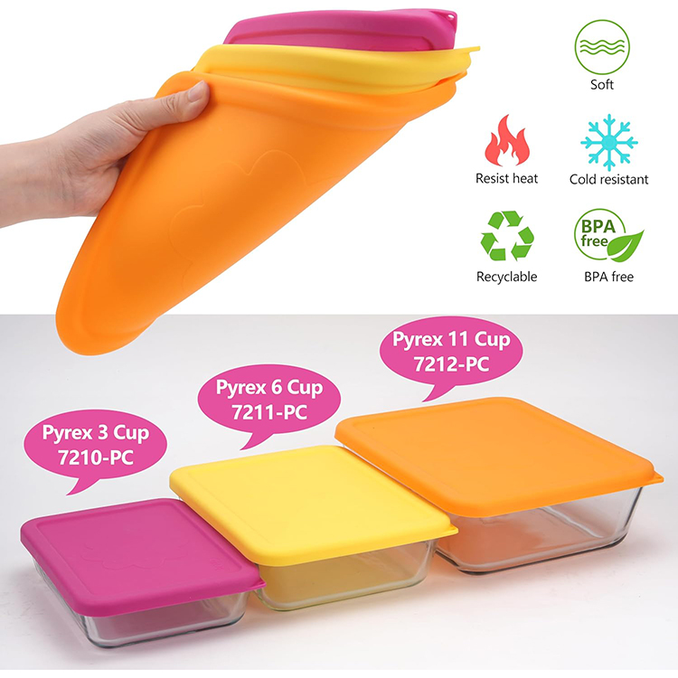 Silicone Cover Lids Pyrex Bowl