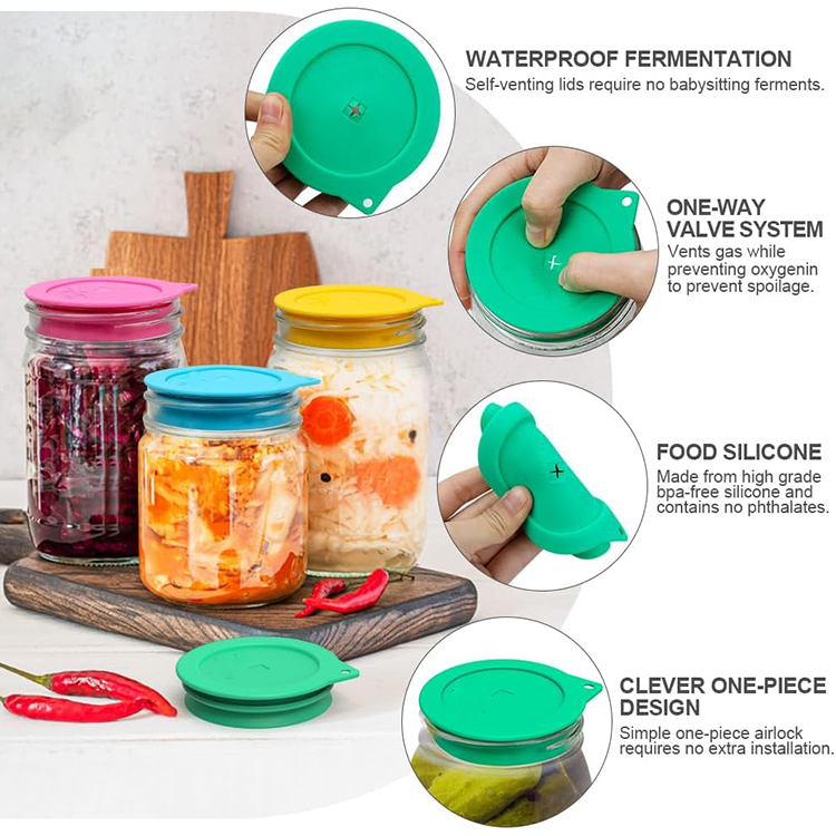 Waterless Airlock Fermentation Lids